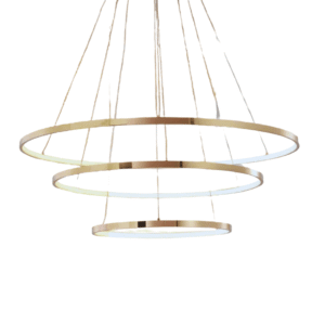 Tri-Ring Customizable LED Modern Elegance Ceiling Light - D800