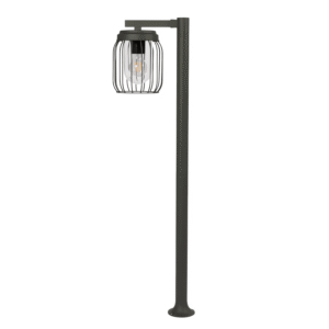 Tuela Dark Grey Outdoor Pathway Bollard Lawn Light - 40W