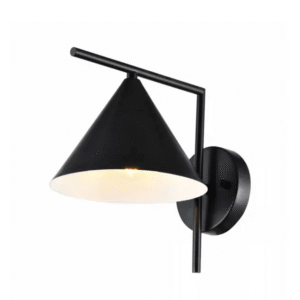 Vintage Industrial Black Corner Wall Light